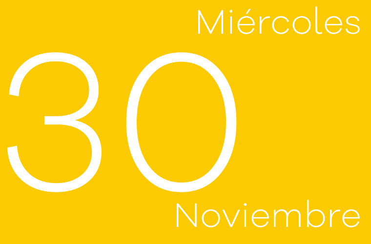 Hoy miércoles 30 de noviembre