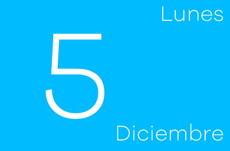 Hoy lunes 5 de diciembre