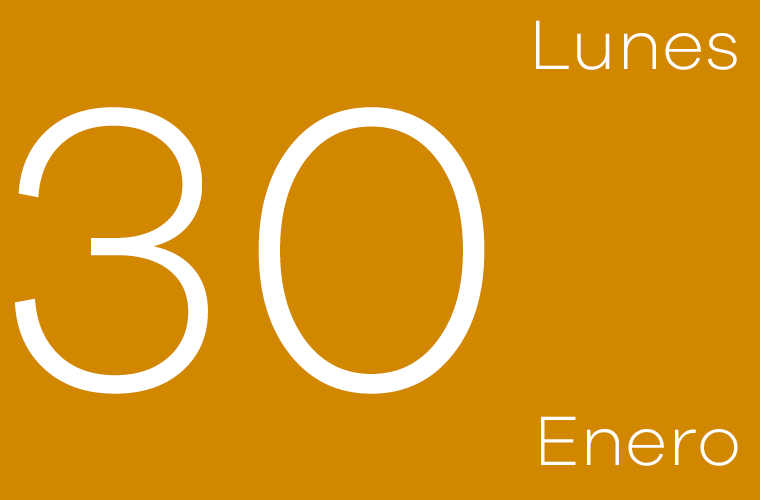 Hoy lunes 30 de enero