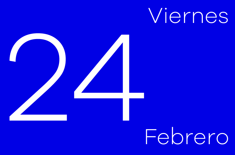 Hoy viernes 24 de febrero