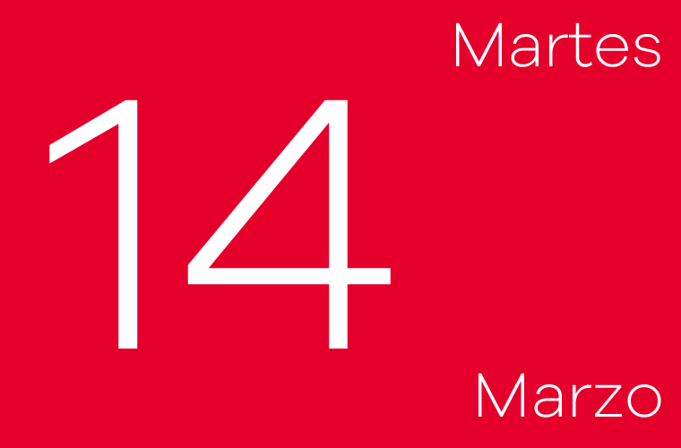 Hoy martes 14 de marzo