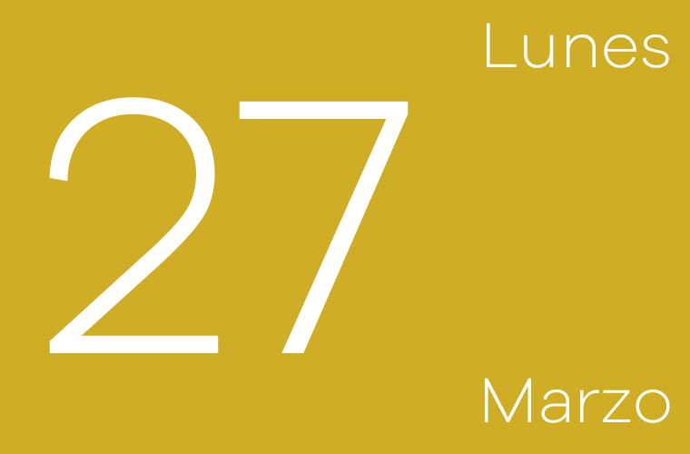 Hoy lunes 27 de marzo