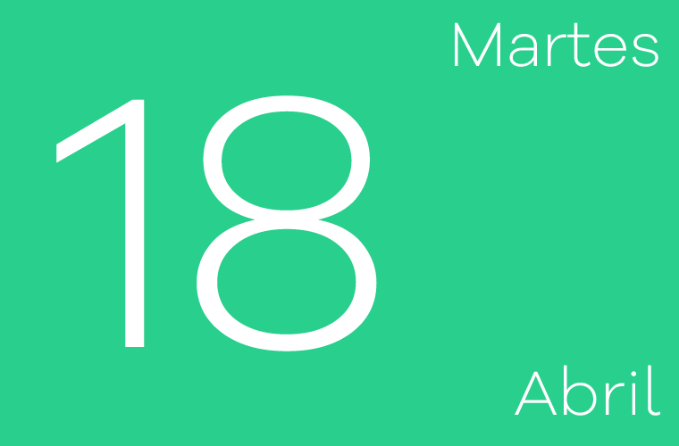 Hoy martes 18 de abril