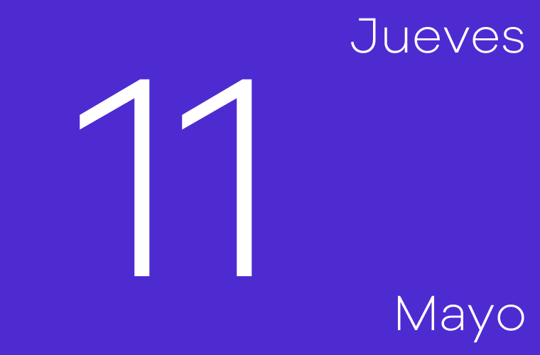 Hoy jueves 11 de mayo