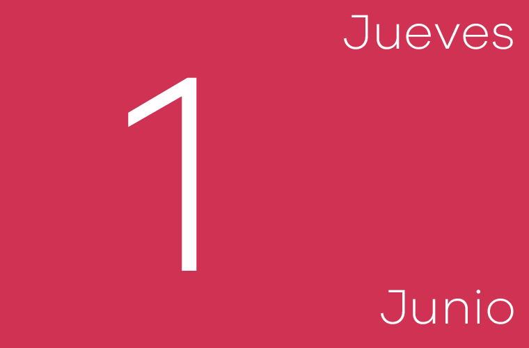 Hoy jueves 1 de junio
