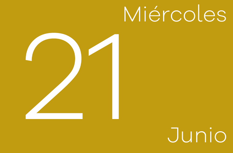 Hoy miércoles 21 de junio