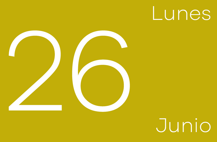 Hoy lunes 26 de junio