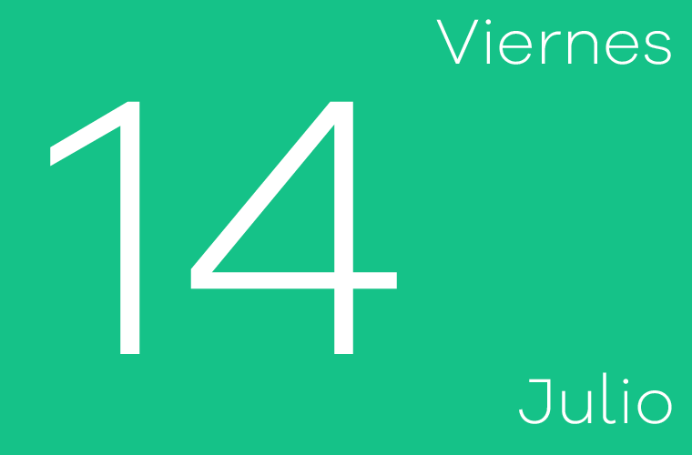 Hoy viernes 14 de julio