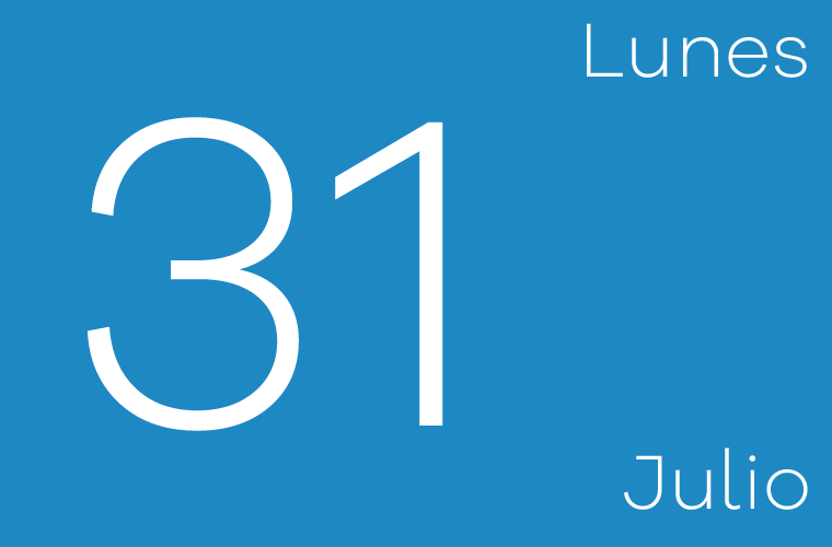 Hoy lunes 31 de julio