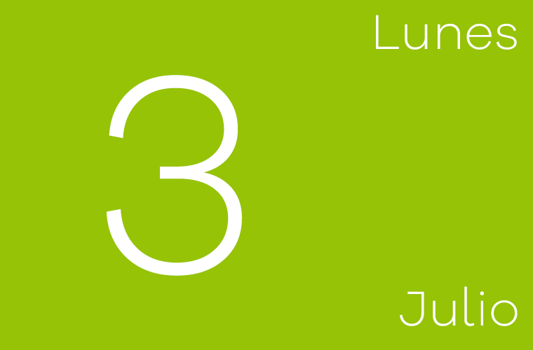 Hoy lunes 3 de julio