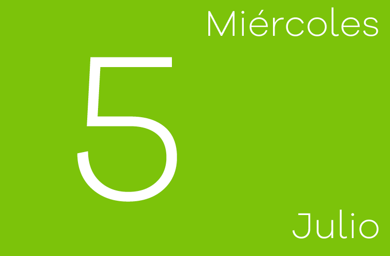 Hoy miércoles 5 de julio