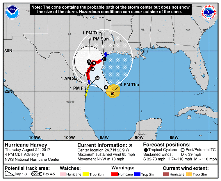 Toma Precauciones Durante Harvey, Houston ya se Prepara