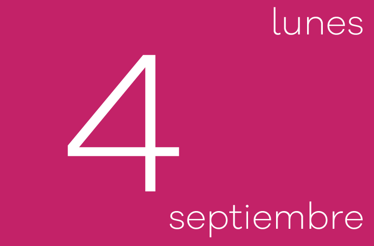 Hoy lunes 4 de septiembre