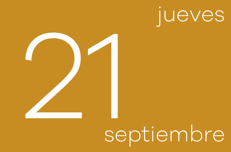 Hoy jueves 21 de septiembre
