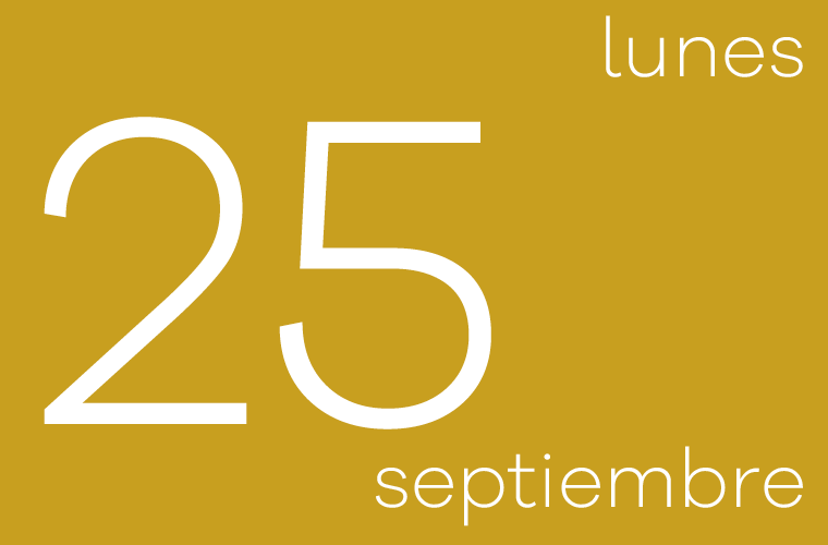 Hoy lunes 25 de septiembre