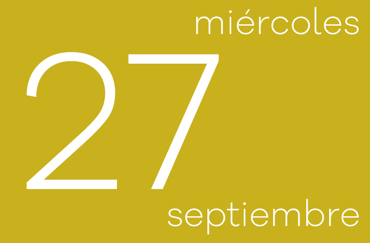 Hoy miércoles 27 de septiembre