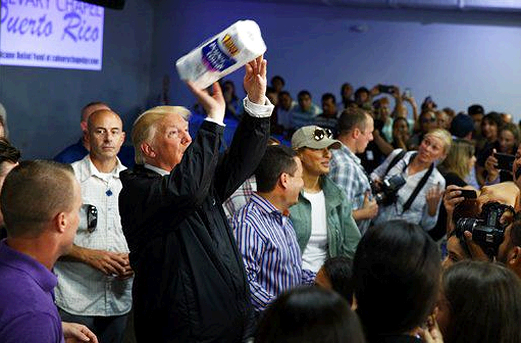 Trump Visita Puerto Rico