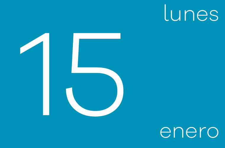 Hoy lunes 15 de enero