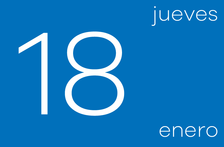 Hoy jueves 18 de enero