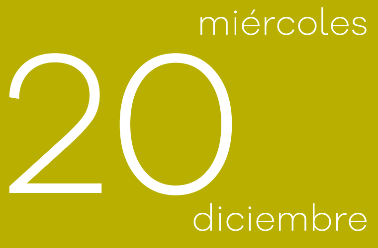 Hoy miércoles 20 de diciembre