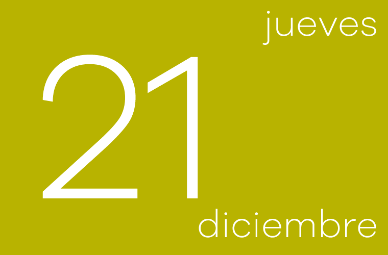 Hoy jueves 21 de diciembre