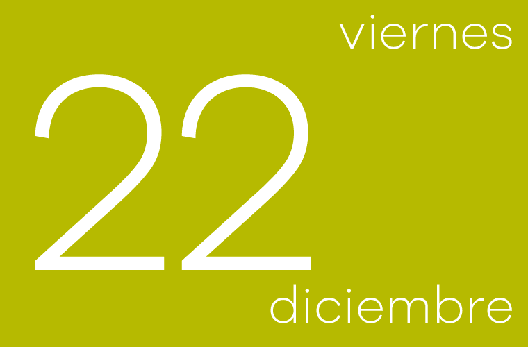 Hoy viernes 22 de diciembre