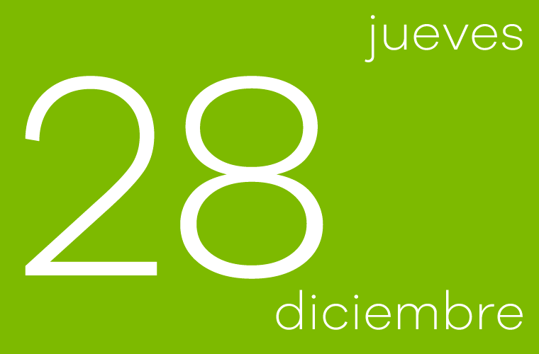 Hoy jueves 28 de diciembre