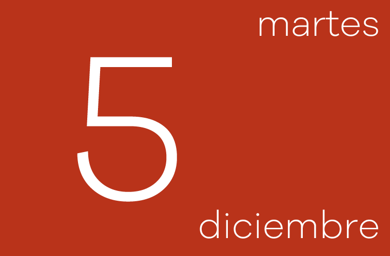 Hoy martes 5 de diciembre