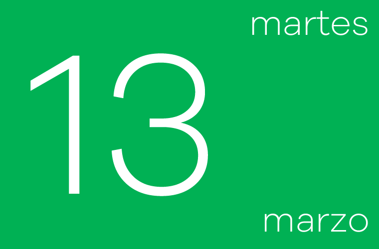 Hoy martes 13 de marzo