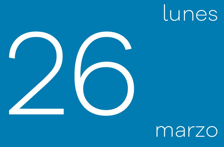 Hoy lunes 26 de marzo