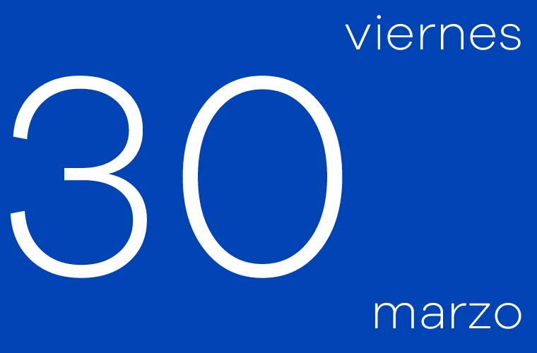 Hoy viernes 30 de marzo