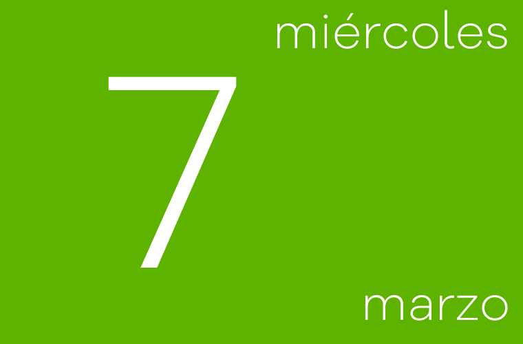 Hoy miércoles 7 de marzo