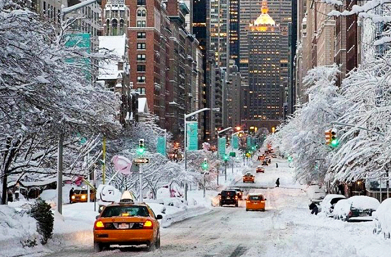 Nueva York Sufre Frío por Todos lados