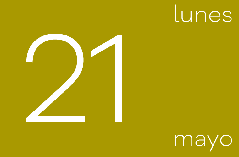 Hoy lunes 21 de mayo