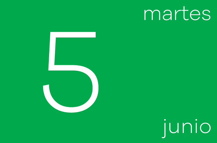 Hoy martes 5 de junio