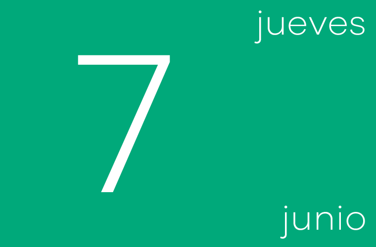 Hoy jueves 7 de junio