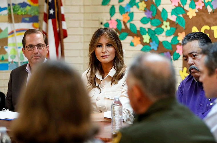 Melania Visita McAllen por Crisis Migratoria