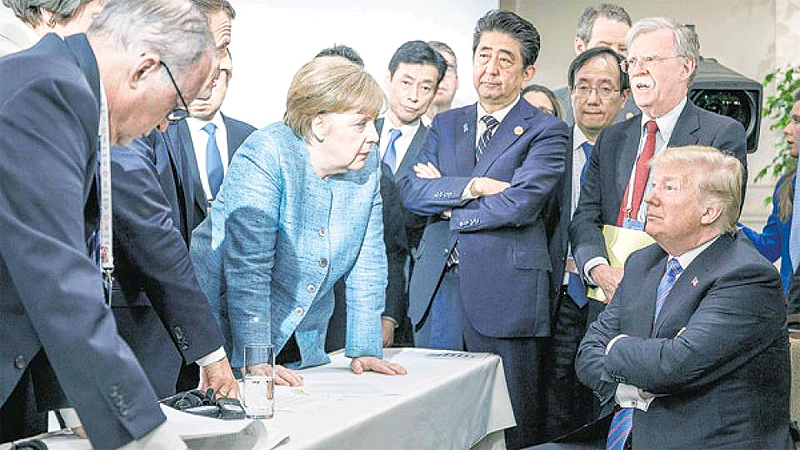 Trump Termina por Pelearse con los Siete Países más Poderosos del Mundo