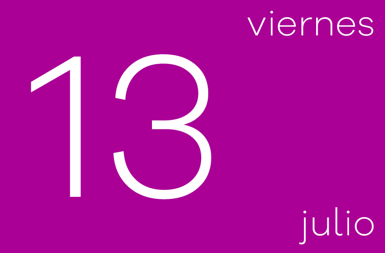 Hoy viernes 13 de julio