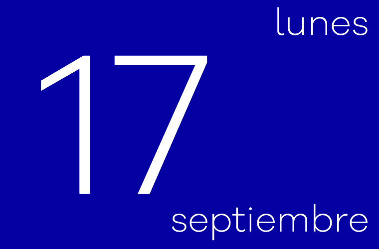 Hoy lunes 17 de septiembre