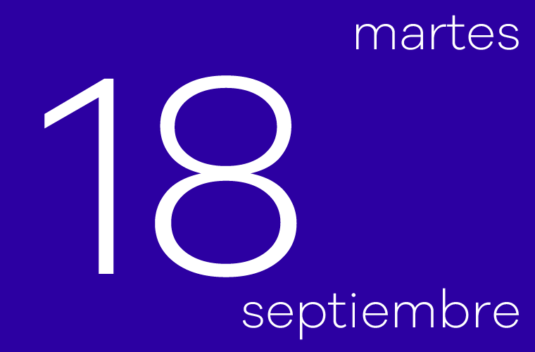 Hoy martes 18 de septiembre