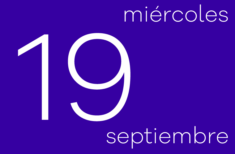 Hoy miércoles 19 de septiembre