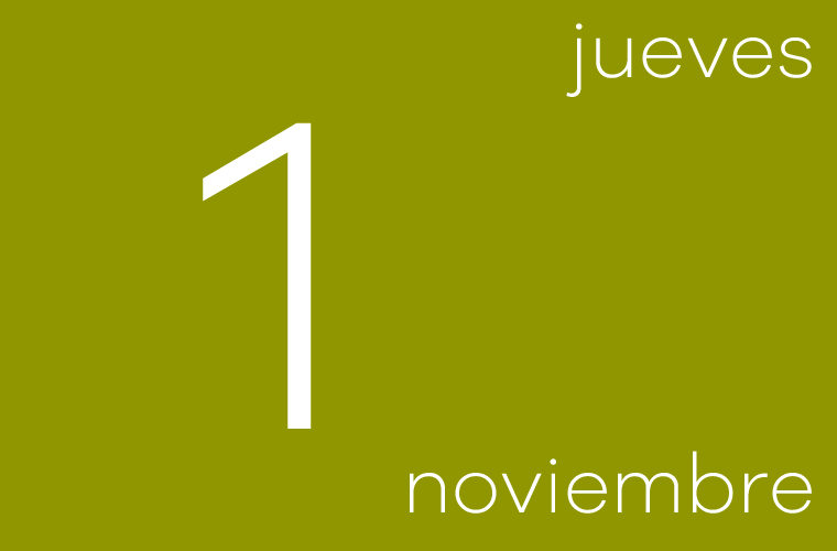 Hoy jueves 1 de noviembre