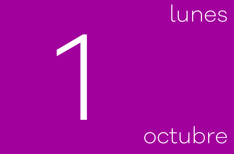 Hoy lunes 1 de octubre