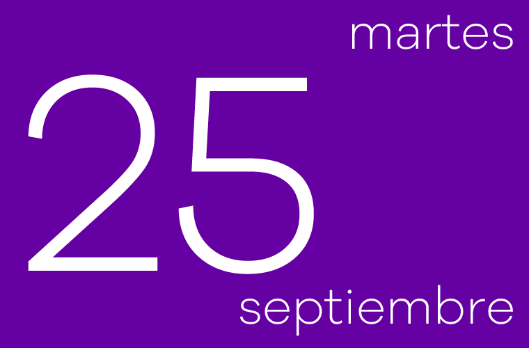 Hoy martes 25 de septiembre