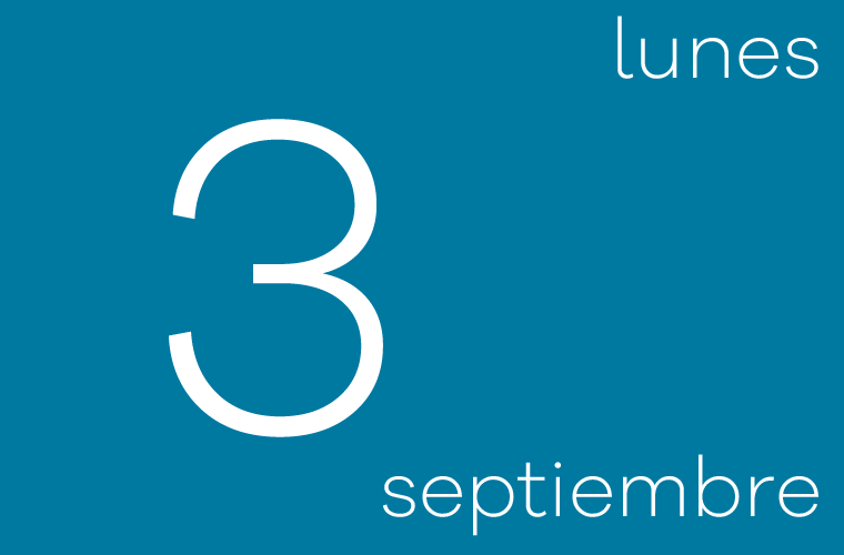 Hoy lunes 3 de septiembre