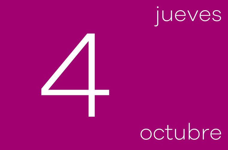 Hoy jueves 4 de Octubre