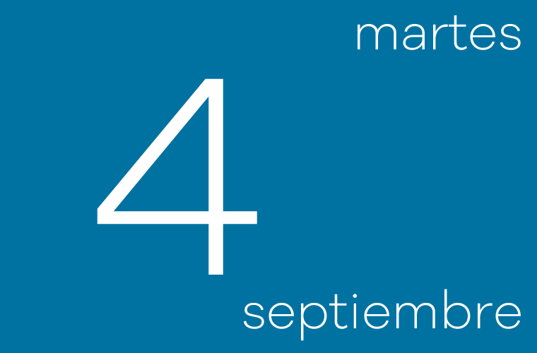 Hoy martes 4 de septiembre