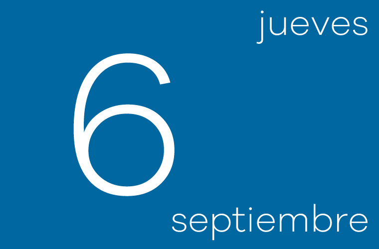 Hoy jueves 6 de septiembre