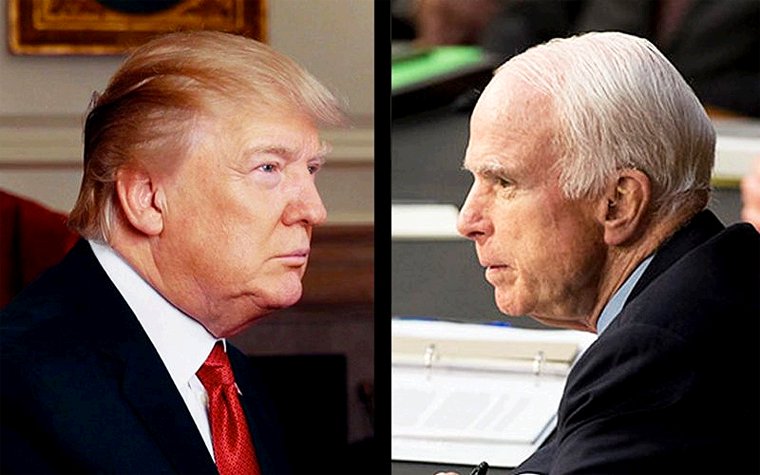 La Pelea Trump McCain No Termina Aún Después de Muerto el Segundo
